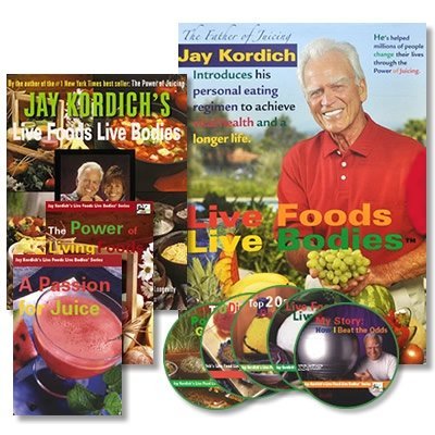 The Live Foods Live Bodies Program by Jay Kordich – 8 peice Bundle “1 Book, 2 DVDs, and 5 CDs”